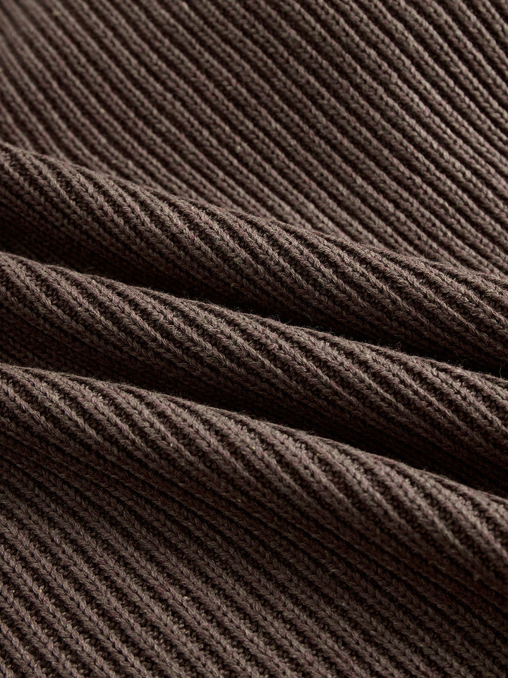 Sławomira | Dzianinowa sukienka swetrowa z falbanami