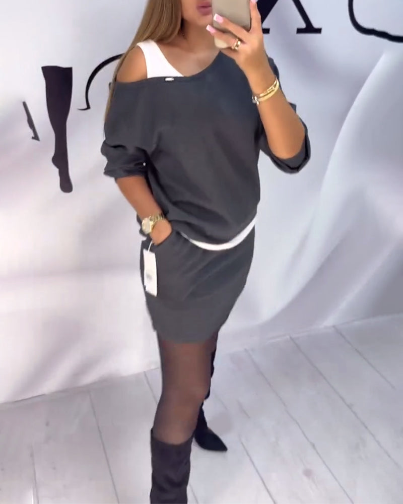 Modne damskie bluzki z odkrytymi ramionami i zestaw sukienek