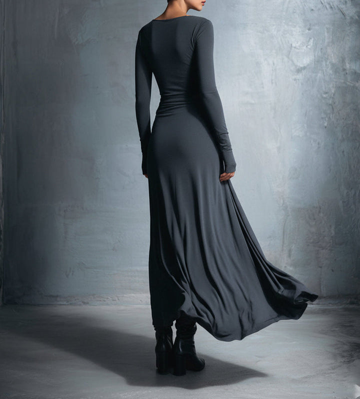 Elira – Sukienka maxi – Boczne wiązanie