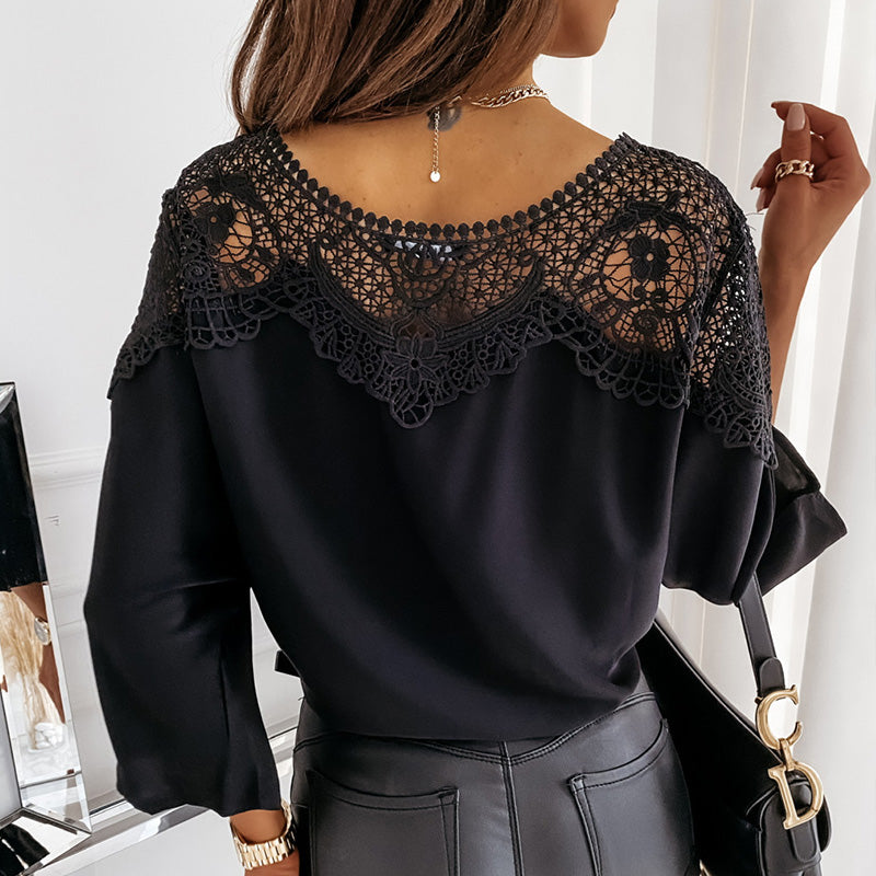 Elise – Koronkowa Bluzka – Elegancki Styl