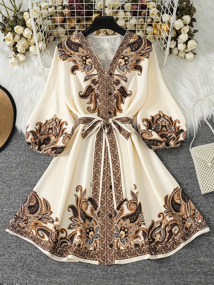 Livia – Sukienka Paisley – Lekka i Kobieca