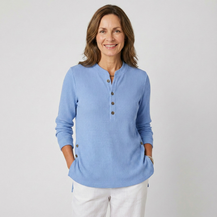 Jowita | Klasyczny sweter z okrągłym dekoltem