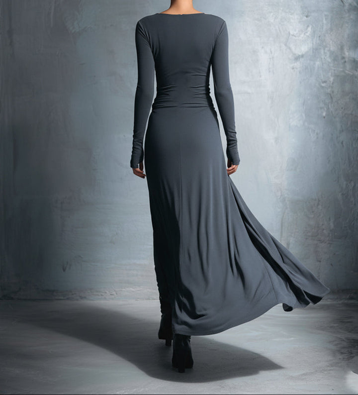 Elira – Sukienka maxi – Boczne wiązanie