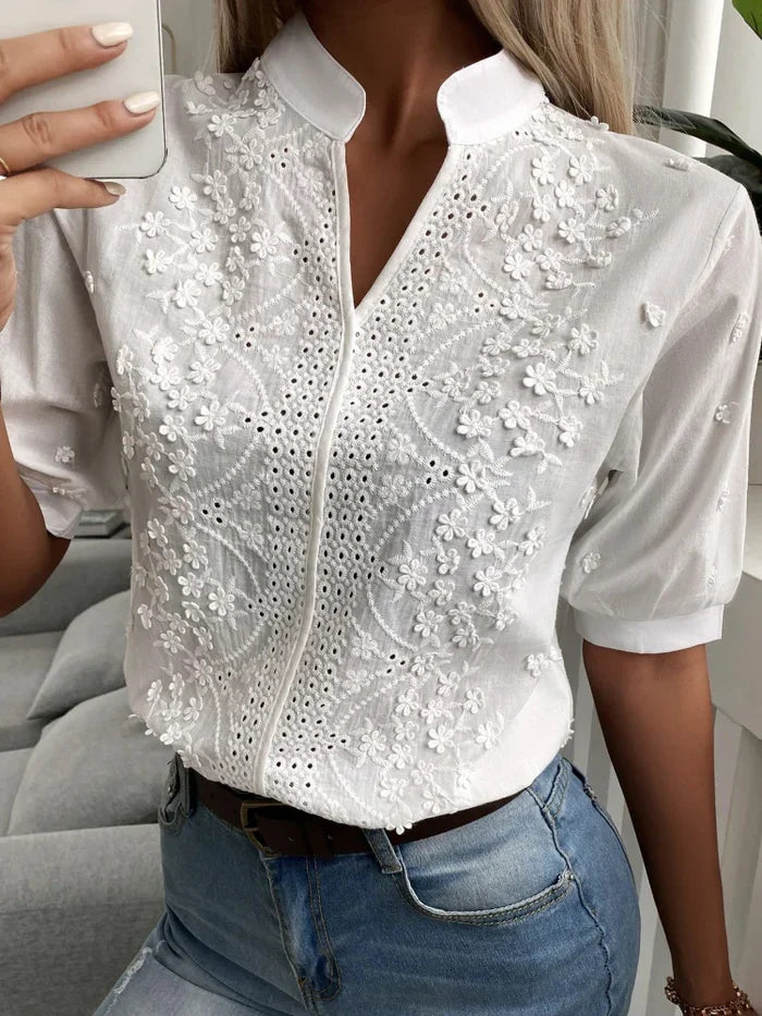 Isabel – Haftowana Bluzka – Kobieca Elegancja